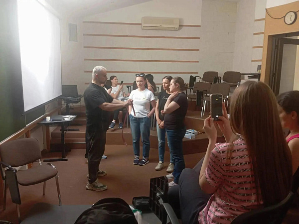 Занятие по первой помощи для команды «Красавицы Калининского района Санкт-Петербурга»